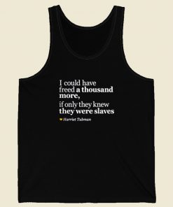 Harriet Tubman Inspirational Retro Mens Tank Top