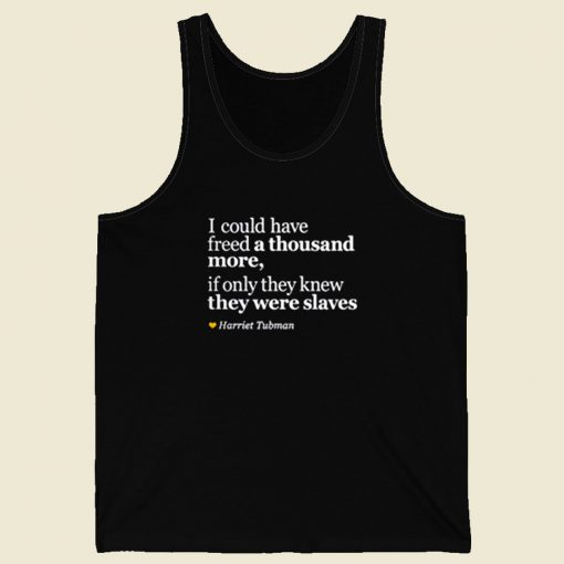 Harriet Tubman Inspirational Retro Mens Tank Top