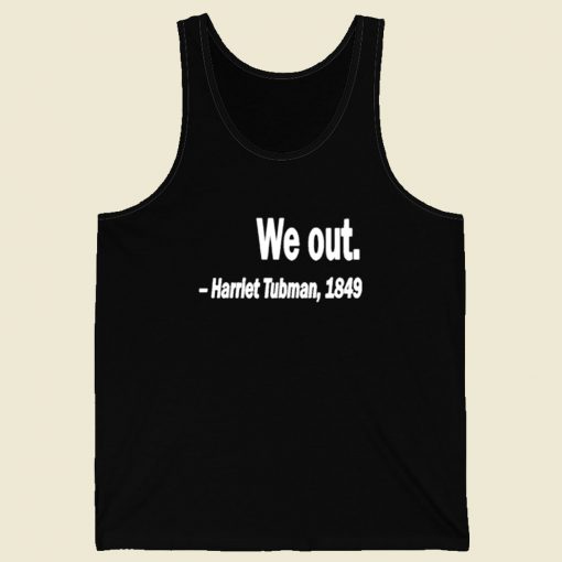 Harriet Tubman We Out Retro Mens Tank Top