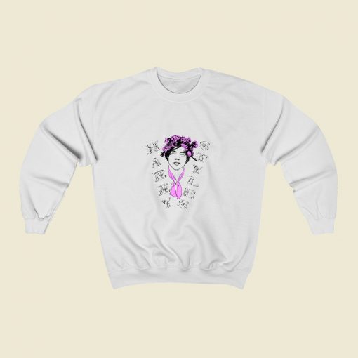 Harry Styles Floral Sweatshirt Street Style