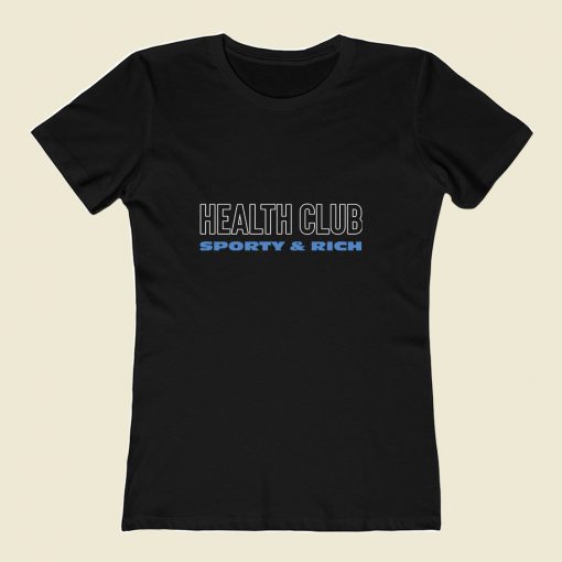 Health Club Sporty Rich Classic 80s Womens T shirt