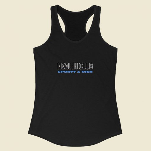 Health Club Sporty Rich Classic Racerback Tank Top