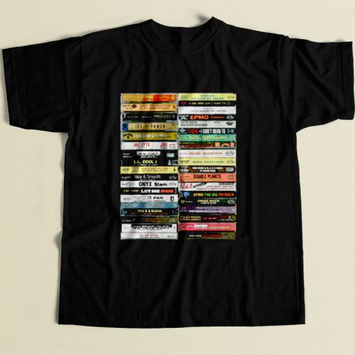 Hip Hop Casette Collection 80s Mens T Shirt