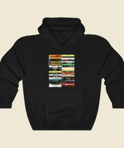 Hip Hop Casette Collection Cool Hoodie Fashion