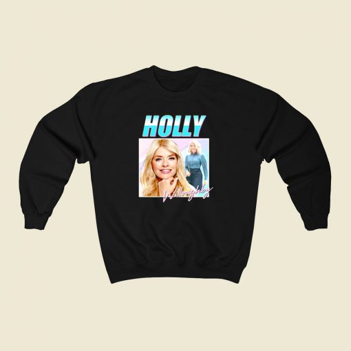 Holly Willoughby Homage 80s Sweatshirt Style