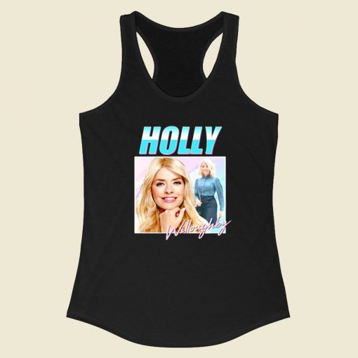 Holly Willoughby Homage Racerback Tank Top