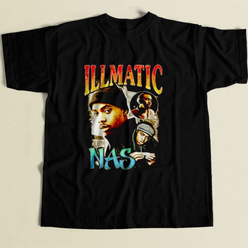 Illmatic Nas Whose World 80s Mens T Shirt