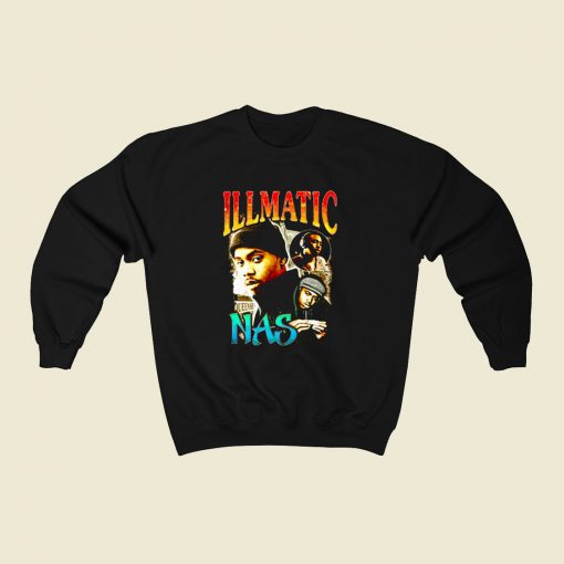 Illmatic Nas Whose World 80s Sweatshirt Style