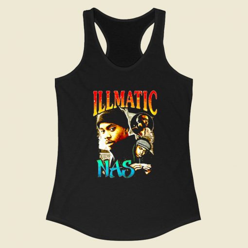 Illmatic Nas Whose World Racerback Tank Top