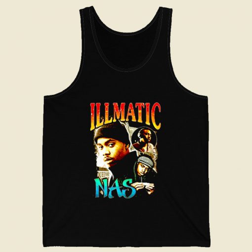 Illmatic Nas Whose World Retro Mens Tank Top