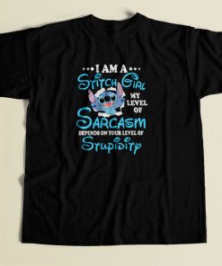 Im A Stitch Girl Disney 80s Mens T Shirt