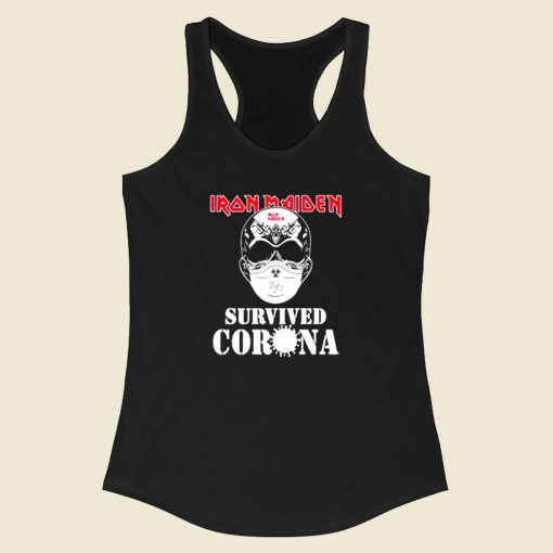 Iron Maiden Survived Corona Racerback Tank Top