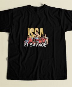 Issa Blanc 21 Savage 80s Mens T Shirt