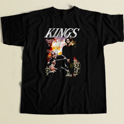 J Cole X Kendrick Lamar The King 80s Mens T Shirt