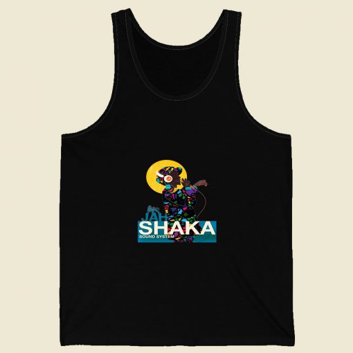 Jah Shaka Reggae Retro Mens Tank Top