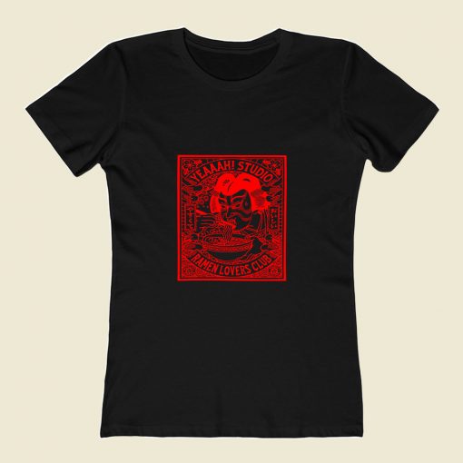 Japanese Ramen Club 80s Womens T shirt