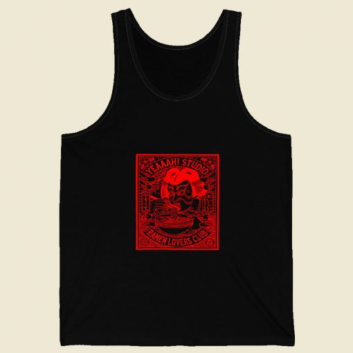 Japanese Ramen Club Retro Mens Tank Top