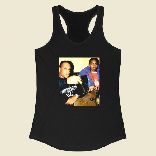 Jay Z Nas Black Rapper Racerback Tank Top