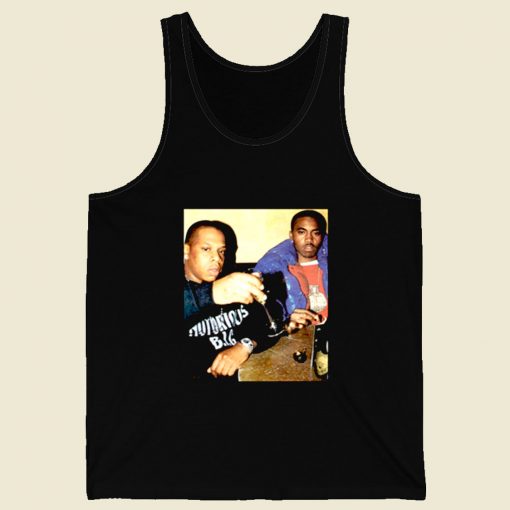 Jay Z Nas Black Rapper Retro Mens Tank Top