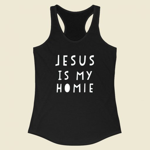 Jesus Is My Homie Racerback Tank Top