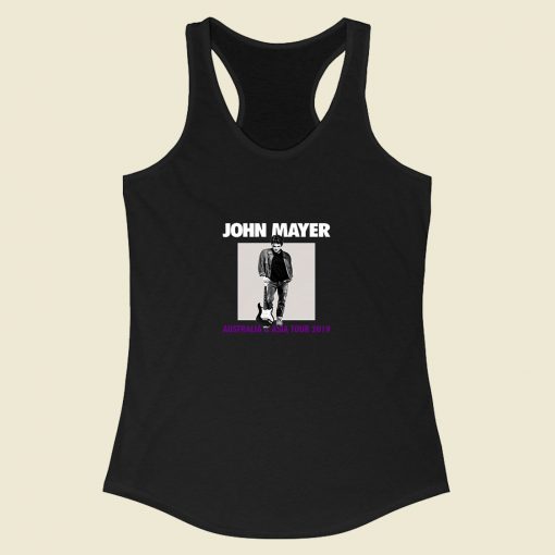 John Mayer Asia Tour 2019 Racerback Tank Top