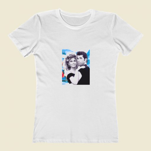 John Travolta And Olivia Newton Grease Classic Women T Shirt