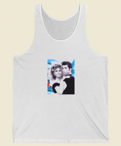 John Travolta And Olivia Newton Grease Summer Tank Top