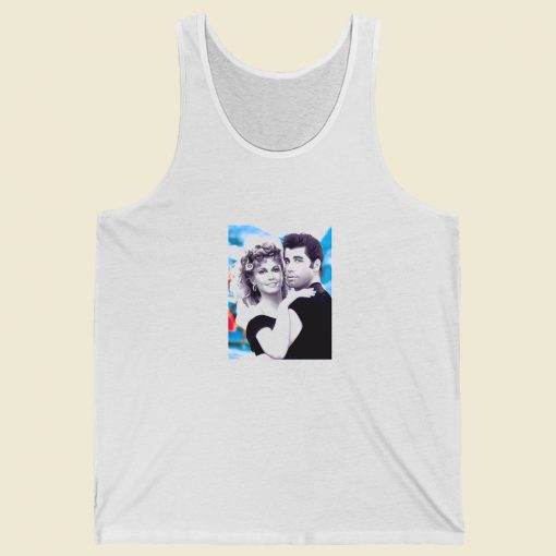 John Travolta And Olivia Newton Grease Summer Tank Top