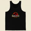 Jurassic Park Japanese Kanji Retro Mens Tank Top