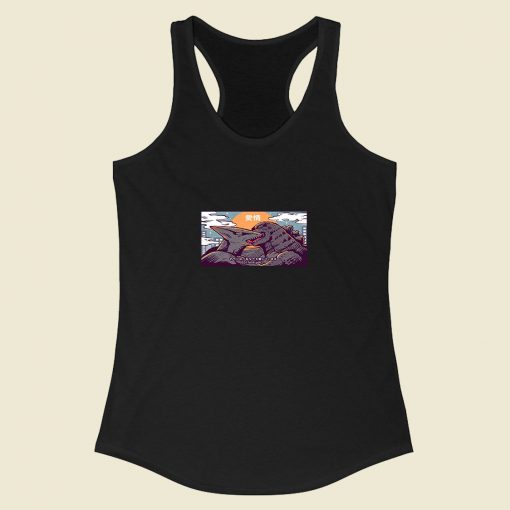 Kaiju Kiss Godzilla Racerback Tank Top