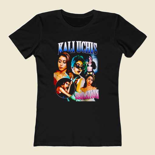 Kali Uchis Isolation Gril Rapper 80s Womens T shirt