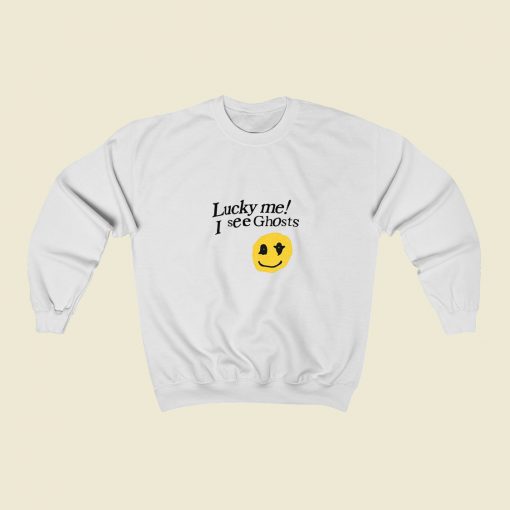 Kanye West Lucky Me I See Ghosts Sweatshirt Street Style