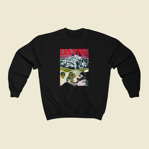 Kendrick Lamar Album Collage 80s Sweatshirt Style