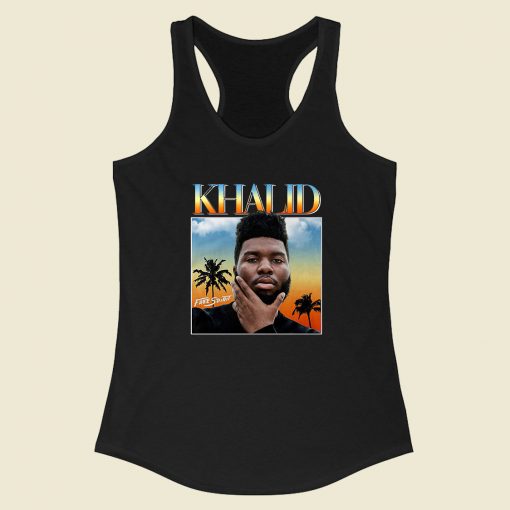 Khalid Dj Streetwear Racerback Tank Top Fashionable