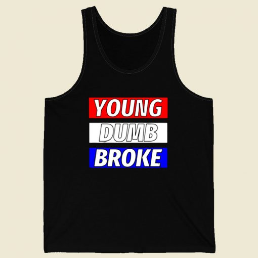 Khalid Young Dumb Broke Retro Mens Tank Top