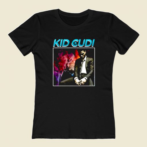 Kid Cudi Rap Hip Hop 80s Womens T shirt