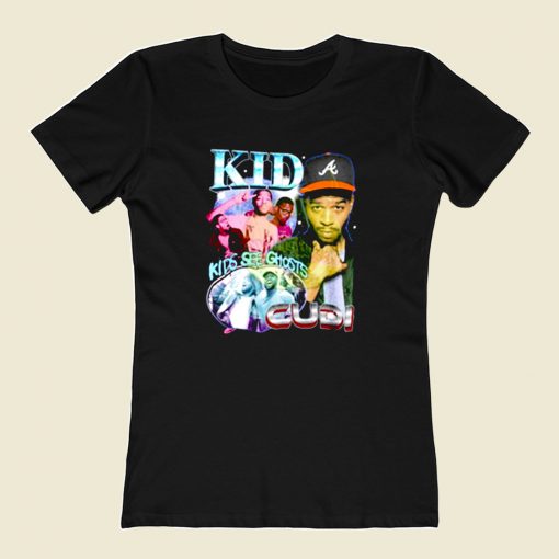 Kid Cudi See Ghots 80s Womens T shirt