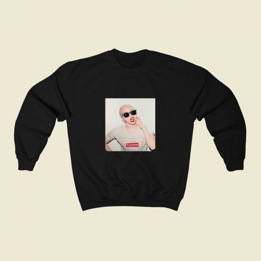 Lady Gaga 80s Sweatshirt Style