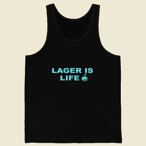 Lager Is Life Retro Mens Tank Top