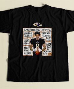 Lamar Jackson Silence The Doubters 80s Mens T Shirt