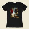 Lana Del Rey As Virgin Mary Pieta In Magnifice 80s Womens T shirt