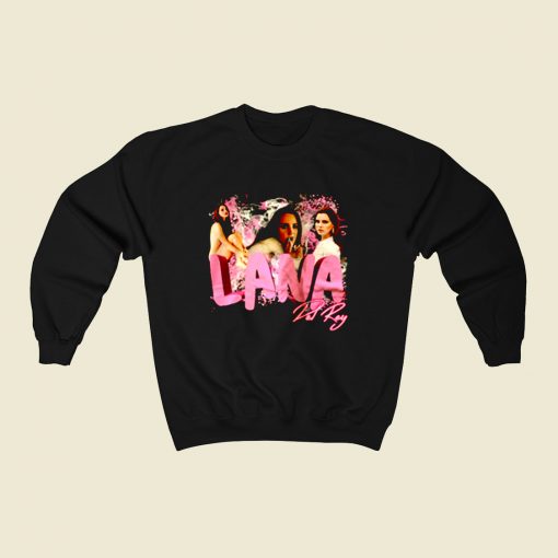 Lana Del Rey Bad Photoshoot 80s Sweatshirt Style