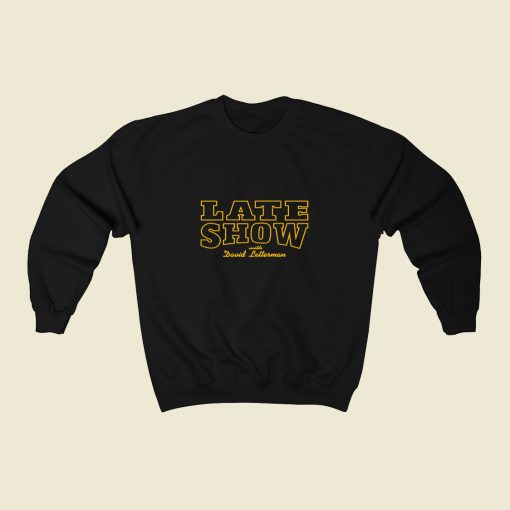 Late Show With David Letterman 80s Sweatshirt Style