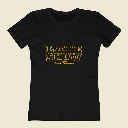 Late Show With David Letterman 80s Womens T shirt