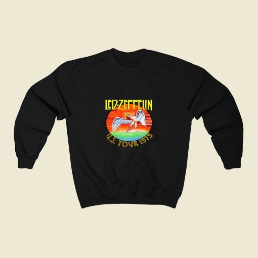 Led Zeppelin Us Tour 1975 80s Sweatshirt Style