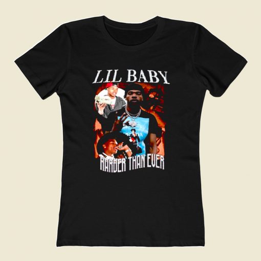 Lil Baby Harder Than Ever 80s Womens T shirt