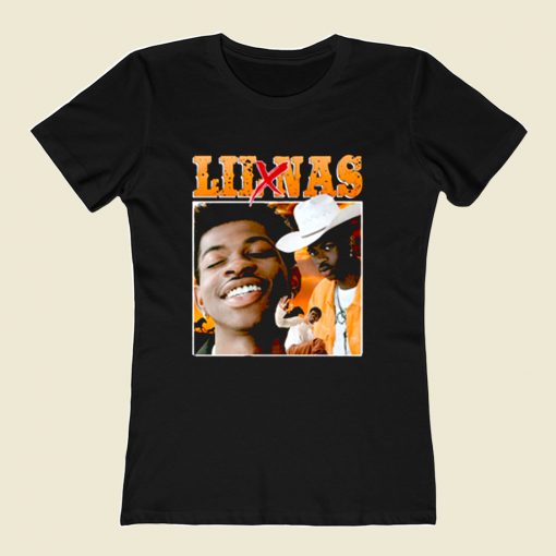 Lil Nas Retro Rapper 80s Womens T shirt