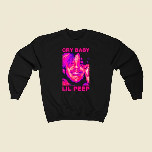 Lil Peep Cry Baby Smile 80s Sweatshirt Style