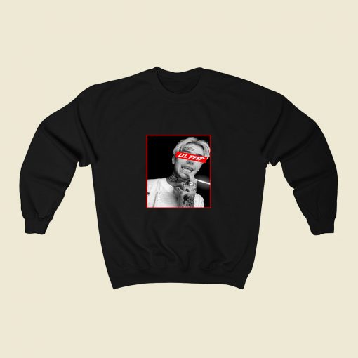 Lil Peep Obey 80s Sweatshirt Style