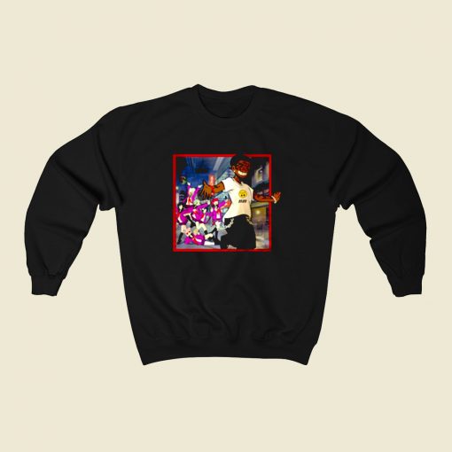 Lil Uzi Vert Anime Inspired 80s Sweatshirt Style